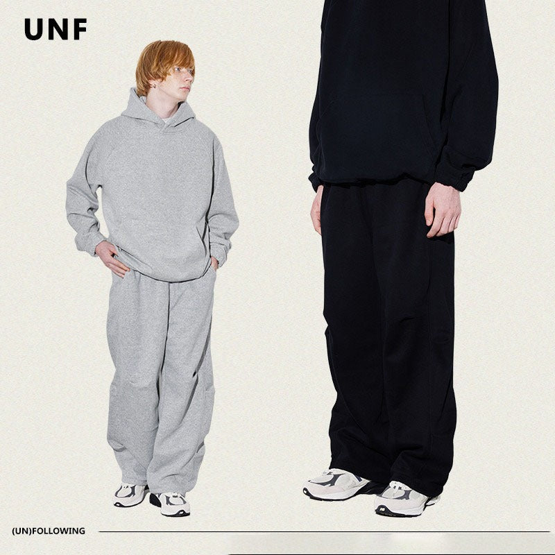 Double-Sided Cotton-Blend Loose-Fit Fleece-Lined Cargo Pants
