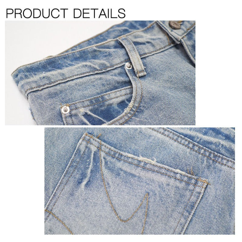 CleanFit Washed Vintage Straight Leg Jean