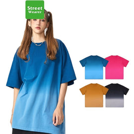 Gradient hang-dye heavyweight loose cotton t-shirt BEX-47