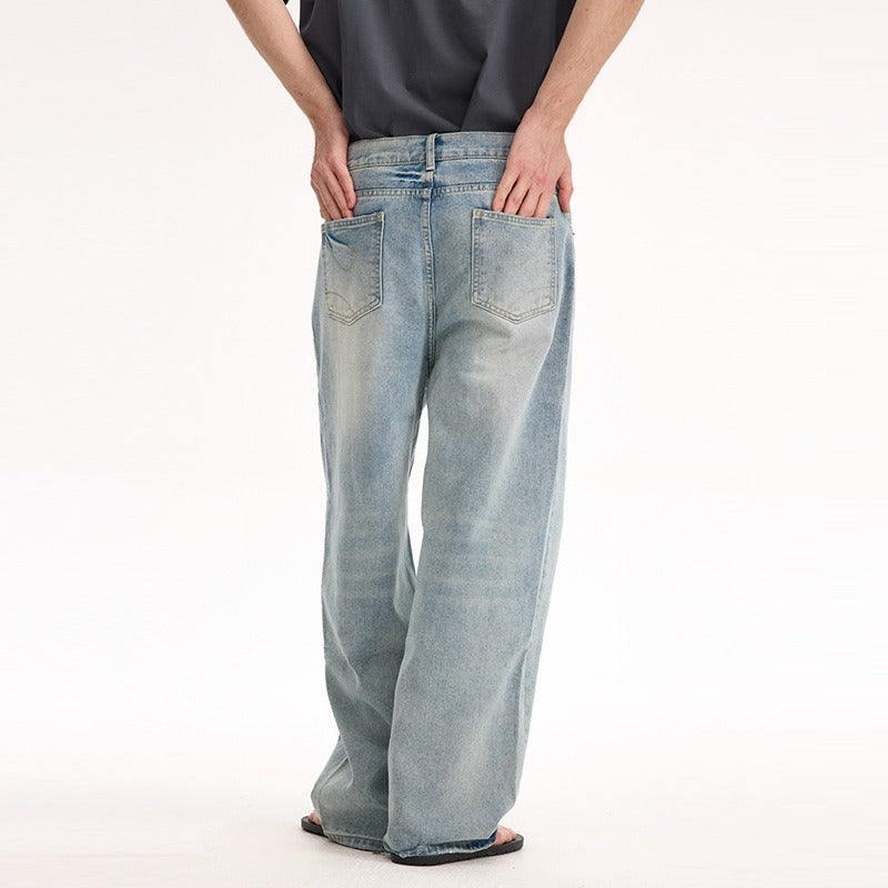 CleanFit Washed Vintage Straight Leg Jean