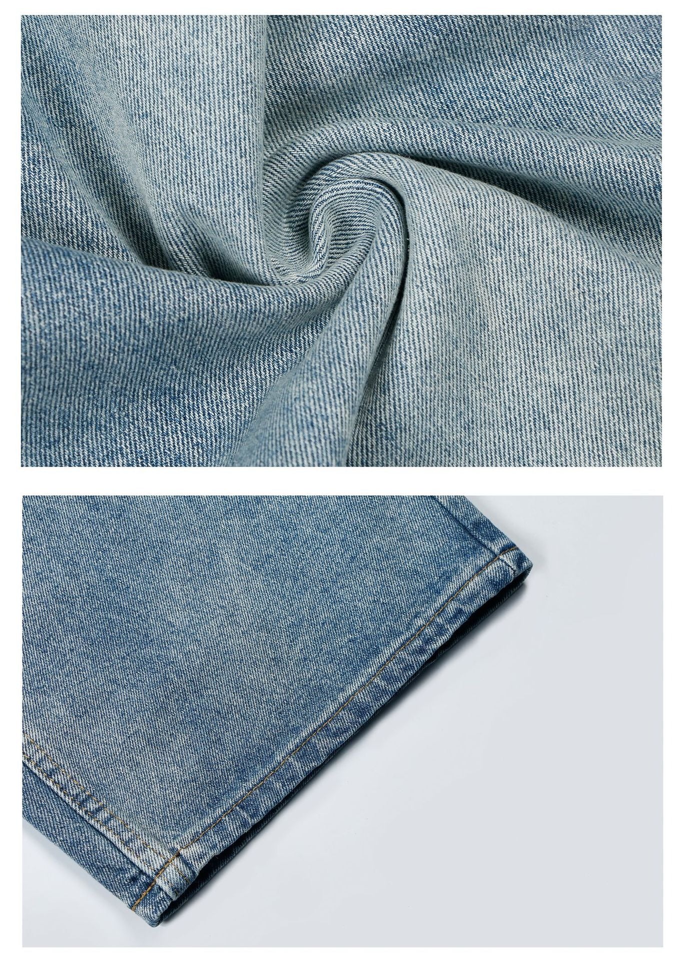 Vintage Washed Baggy Clean Fit Jeans