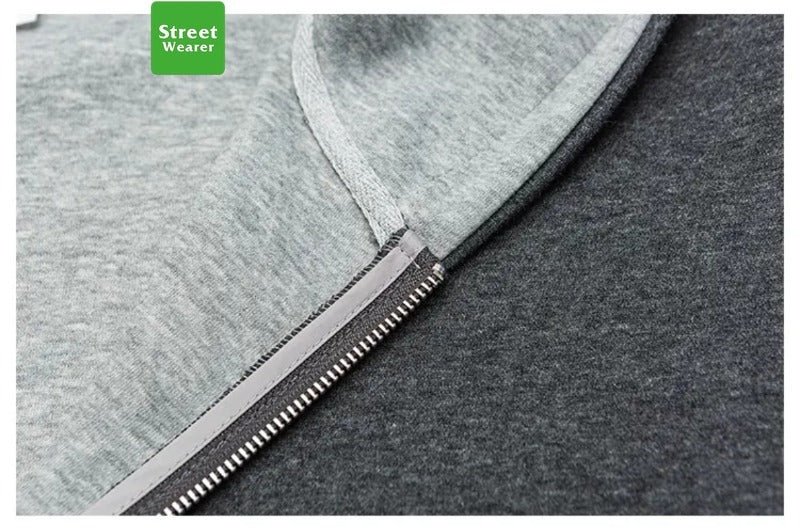 460GSM Heavyweight Color-Block Versatile Sports Hoodies
