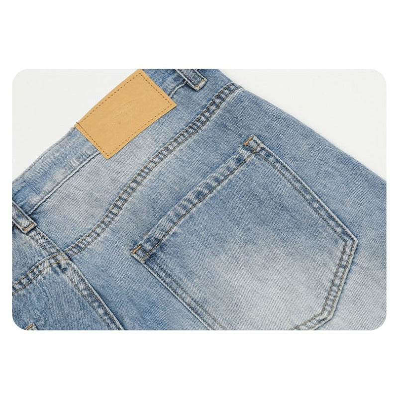 Straight-leg Wide-leg Slimming Jeans