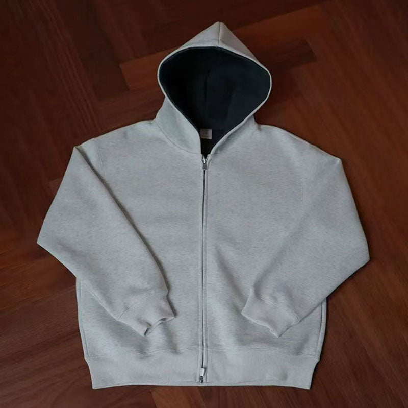 460GSM Heavyweight Color-Block Versatile Sports Hoodies