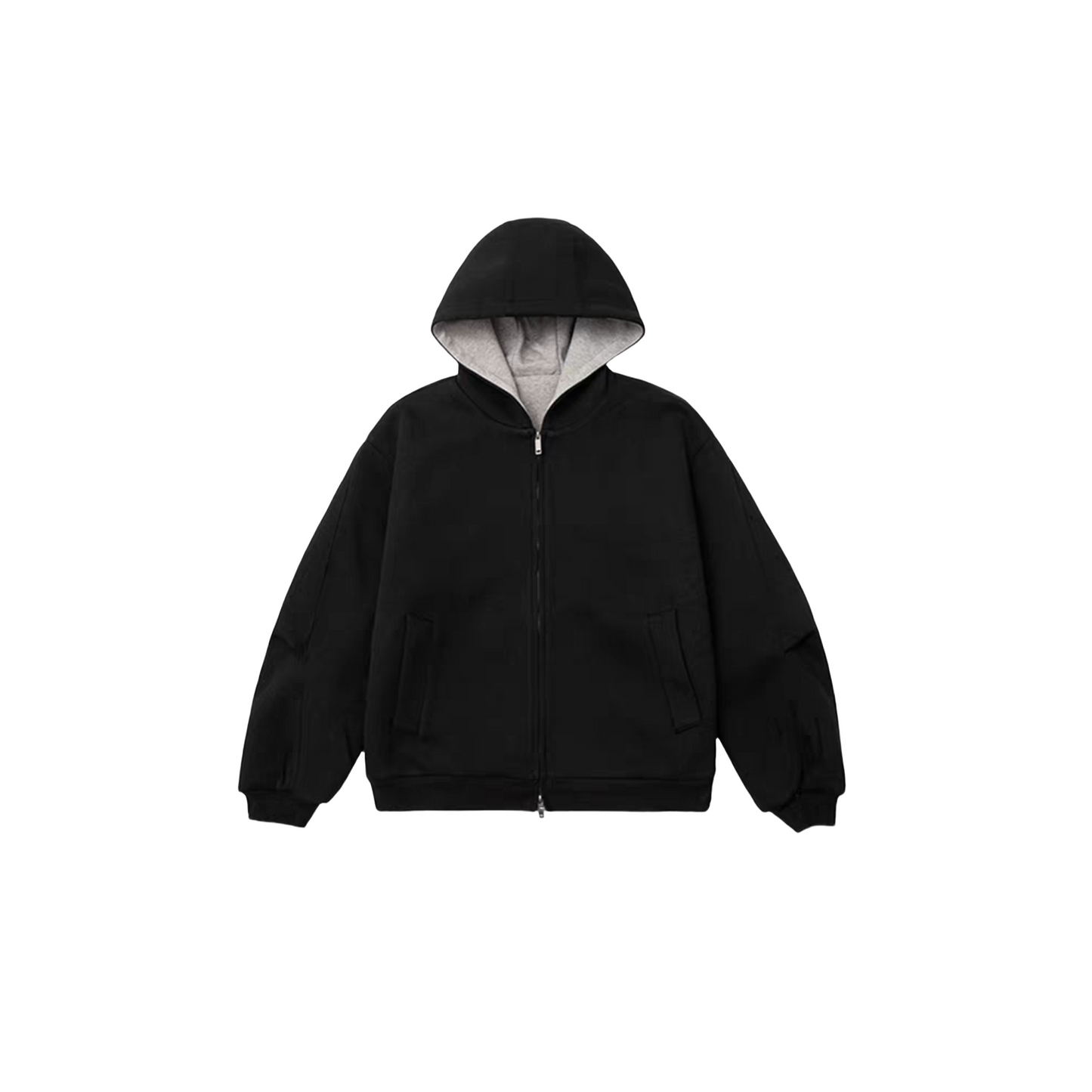 1000GSM Vintage Silhouette Colour Block Hoodie SW037YILUFFJMF33