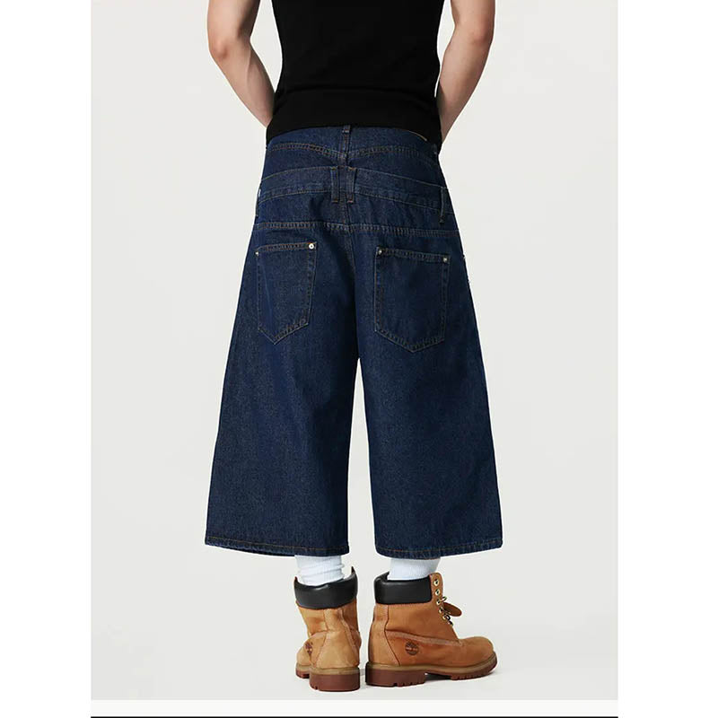 Double Waist Cropped Denim Jeans G6999