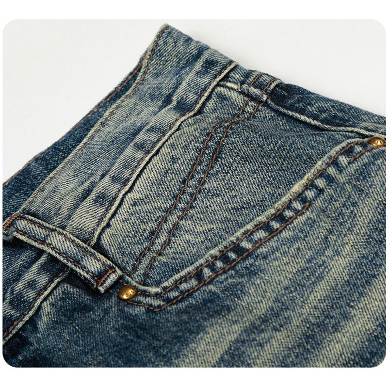 Retro Washed Blue Cat Whisker Jeans CK9720