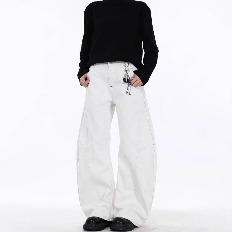 Cleanfit Vintage White Scimitar-silhouette Jean