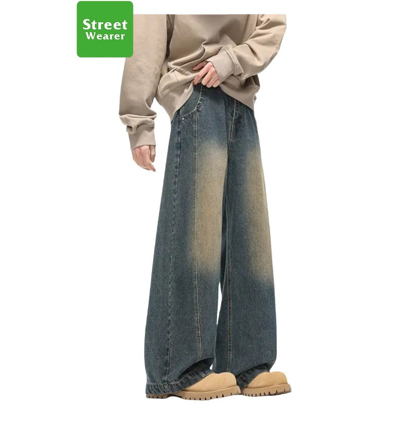 Retro Washed Old Craft Oversize Scimitar-silhouette Jeans SW225HOTRULES