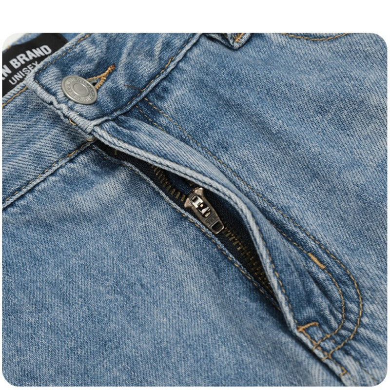 Straight-leg Wide-leg Slimming Jeans