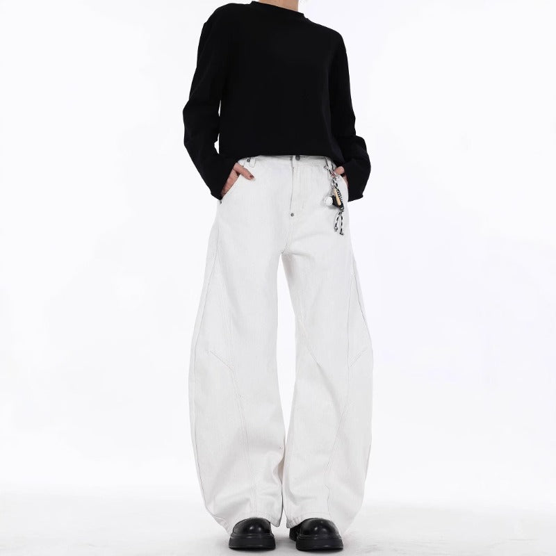 Cleanfit Vintage White Scimitar-silhouette Jean