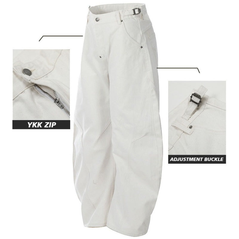 Cleanfit Vintage White Scimitar-silhouette Jean
