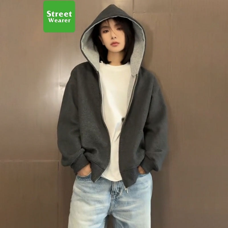 460GSM Heavyweight Color-Block Versatile Sports Hoodies