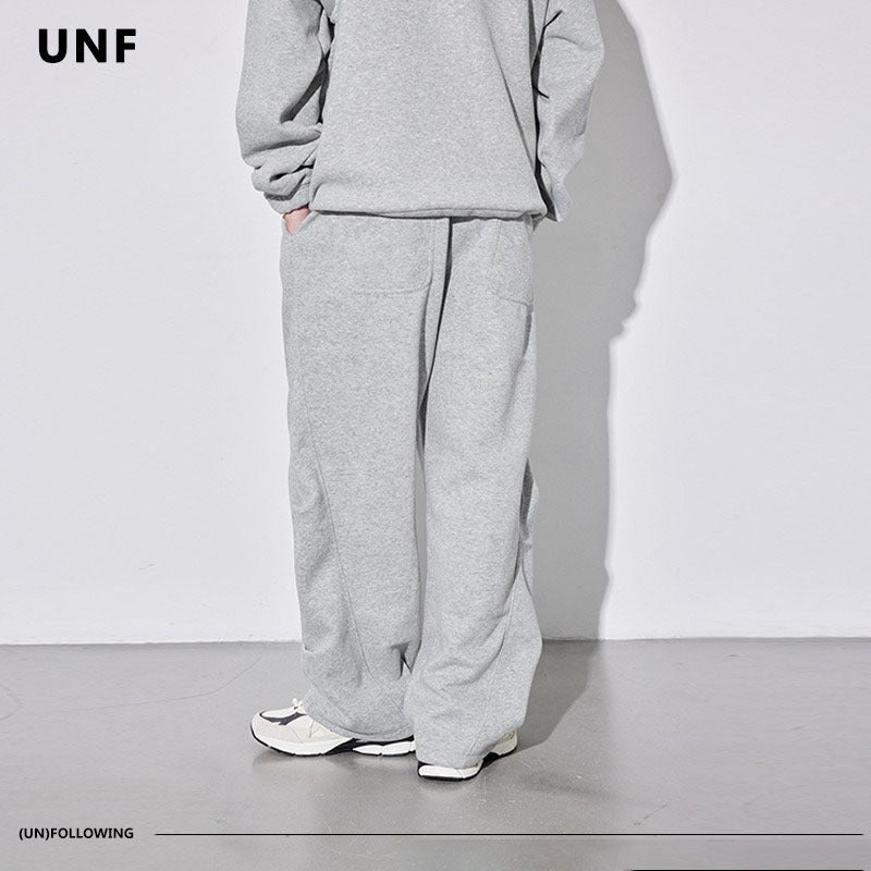 Double-Sided Cotton-Blend Loose-Fit Fleece-Lined Cargo Pants