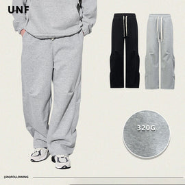 Double-Sided Cotton-Blend Loose-Fit Fleece-Lined Cargo Pants