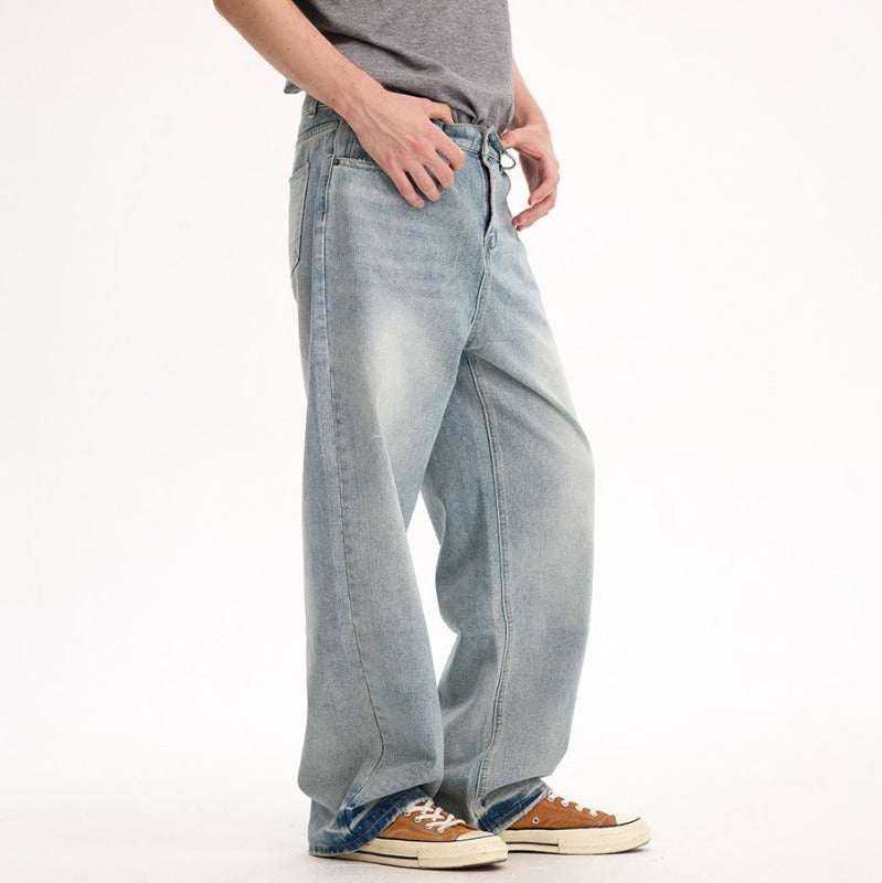 CleanFit Washed Vintage Straight Leg Jean