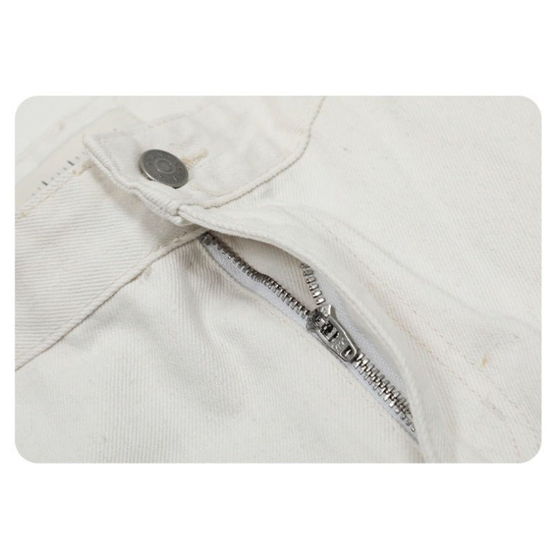 Cleanfit Vintage White Scimitar-silhouette Jean