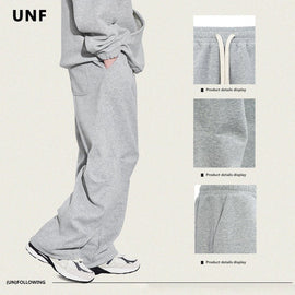 Double-Sided Cotton-Blend Loose-Fit Fleece-Lined Cargo Pants