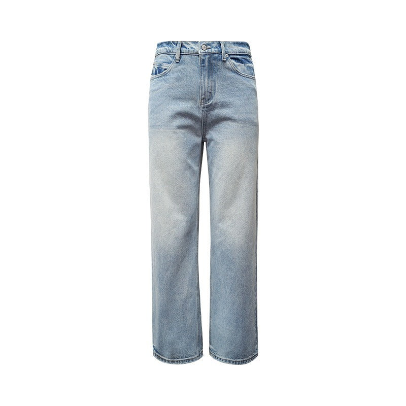 CleanFit Washed Vintage Straight Leg Jean