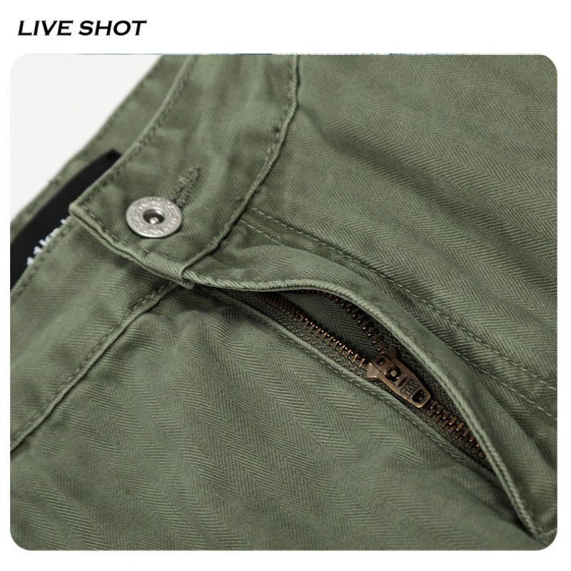 Multi Pocket Design Loose Fit Baggy Tapered Cargo Pants