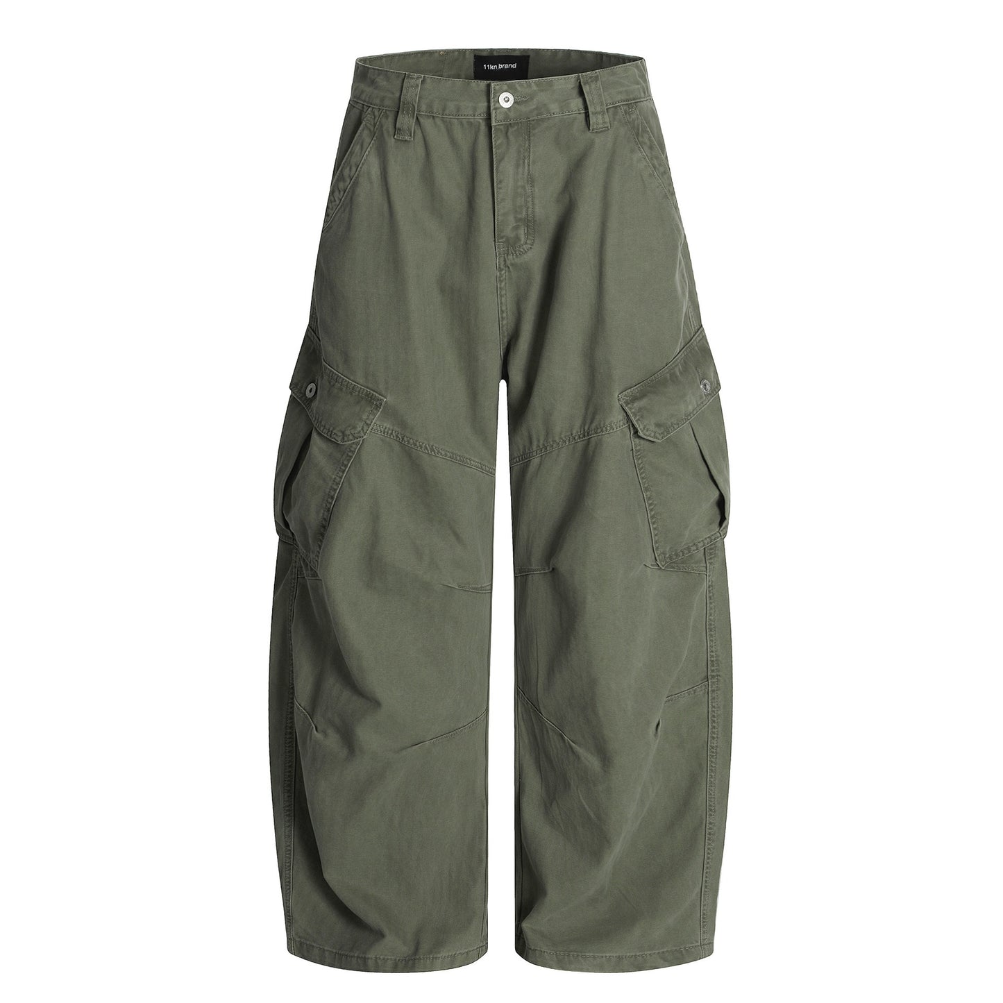 Multi Pocket Design Loose Fit Baggy Tapered Cargo Pants