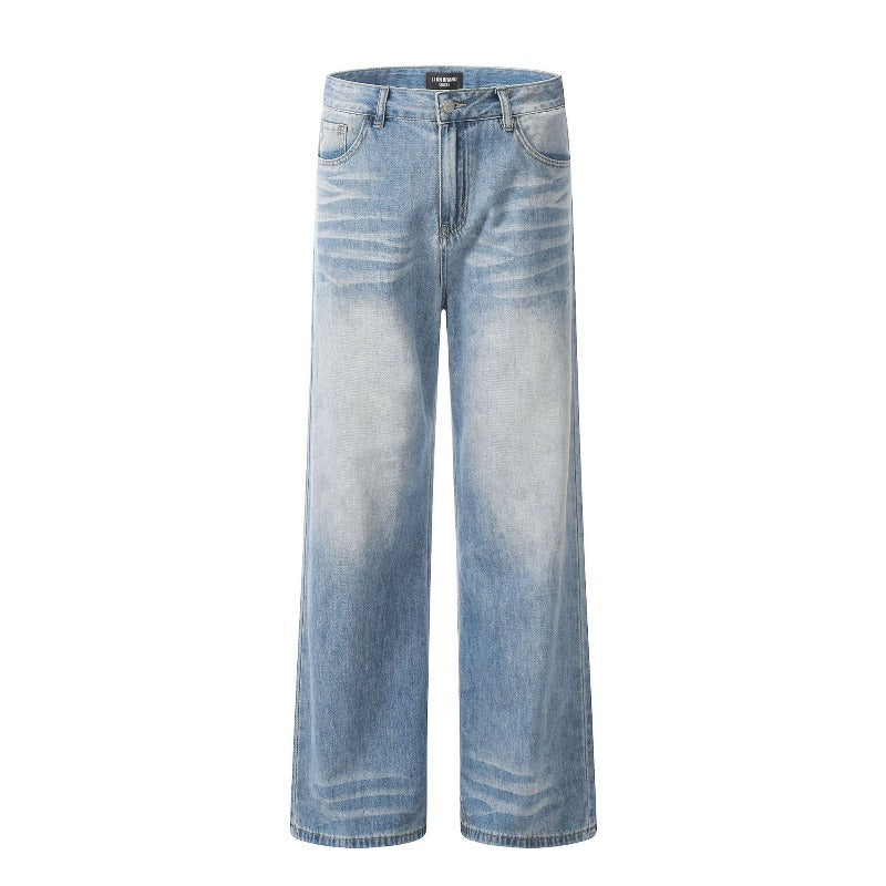 Straight-leg Wide-leg Slimming Jeans