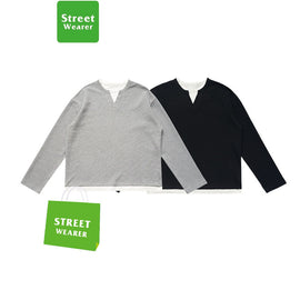 False two-piece Round Neck Knit T-shirt SW032UNFUN1885