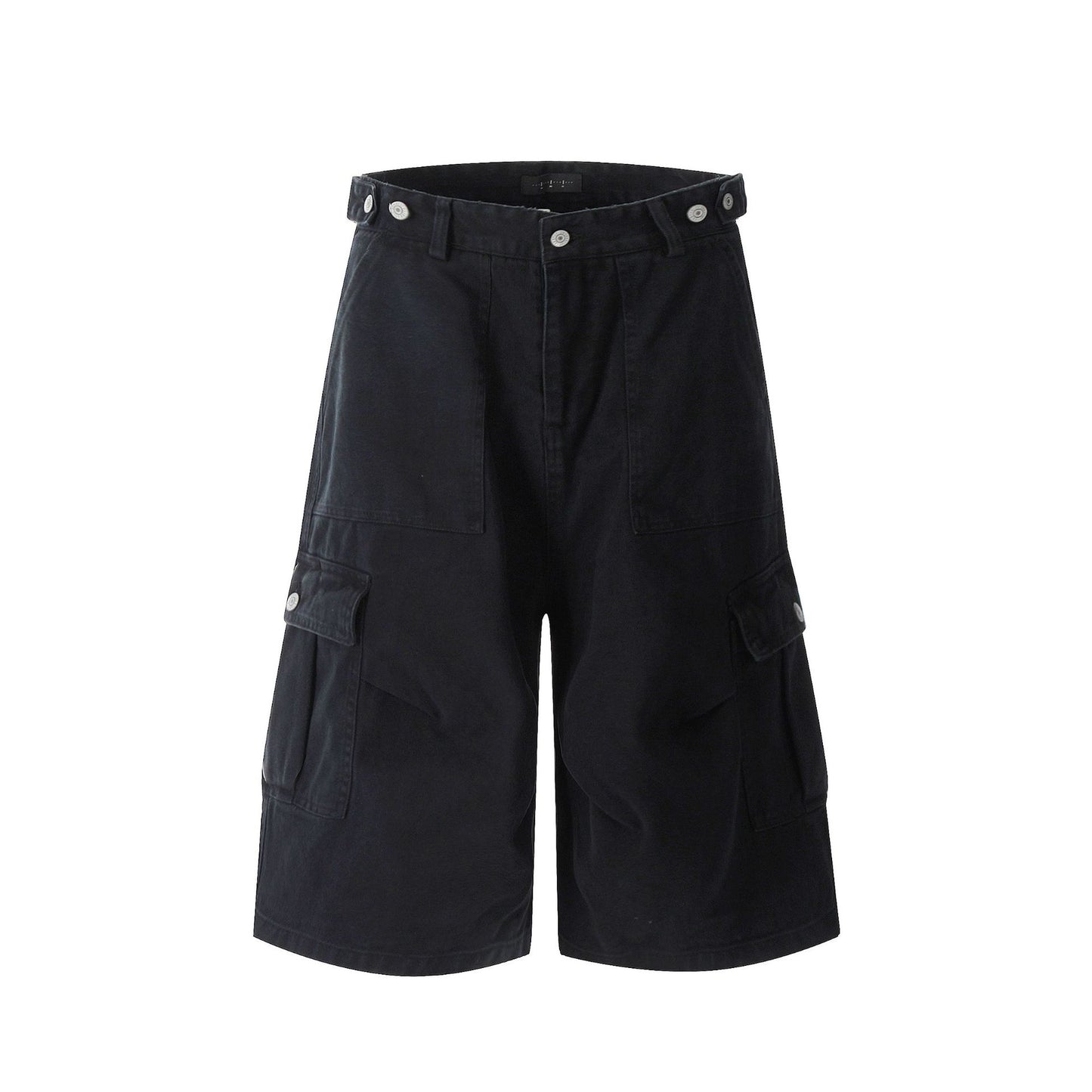 Retro Multi-Pocket Loose Straight Leg Wide Leg Work Shorts SW2001KNCK238D