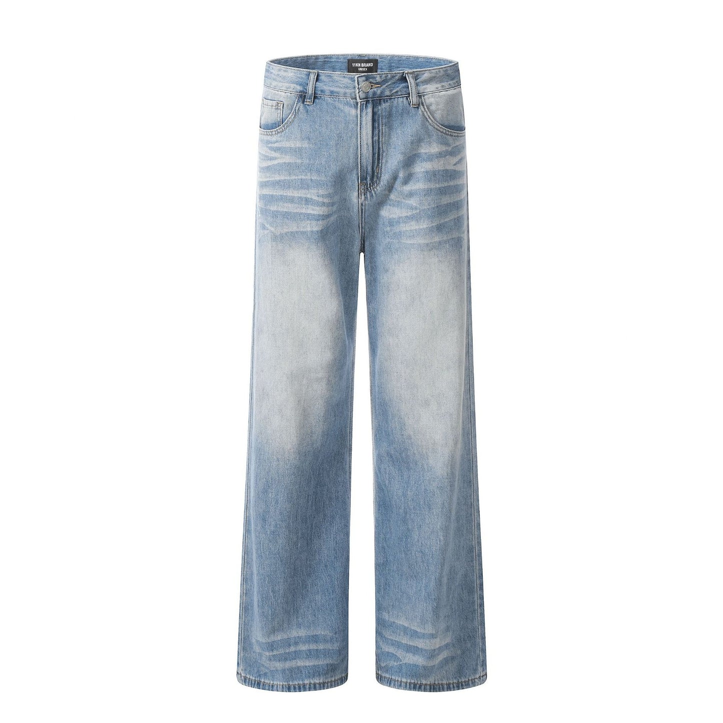 Straight-leg Wide-leg Slimming Jeans