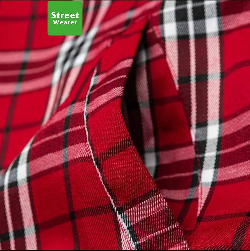 Reversible Wear Plaid Hoodies