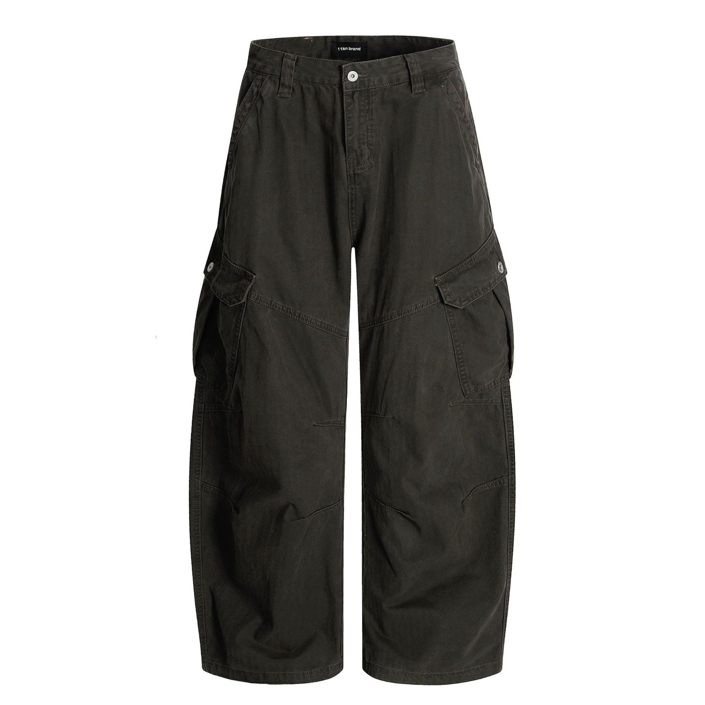 Multi Pocket Design Loose Fit Baggy Tapered Cargo Pants