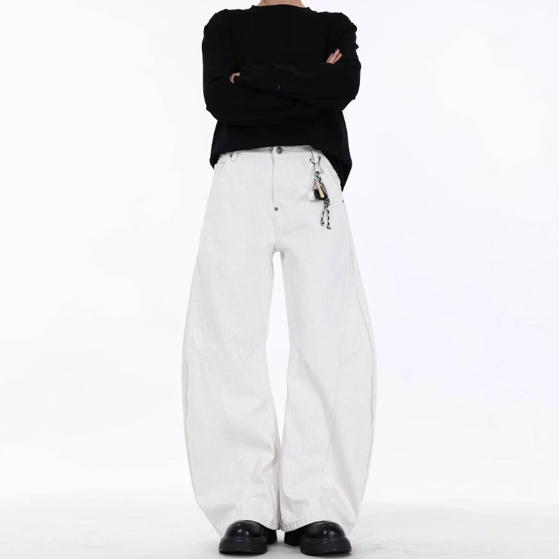 Cleanfit Vintage White Scimitar-silhouette Jean
