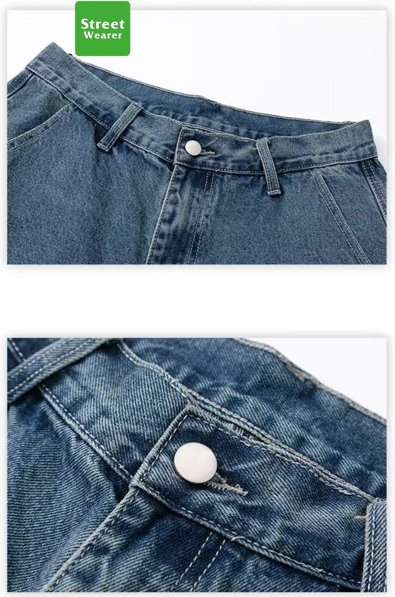 Cleanfit Loose Street Casual Cotton Denim Short Jeans SW033UNFKZ048