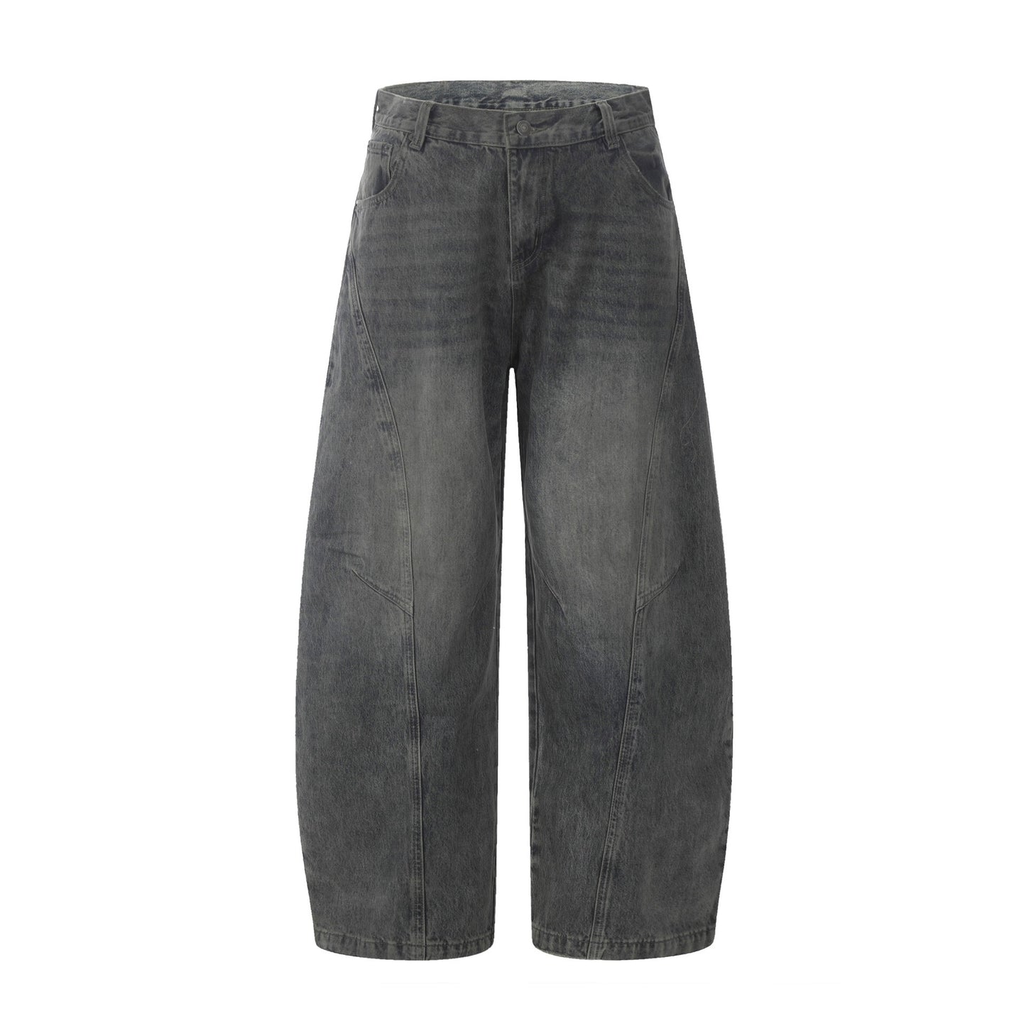 Vintage Blue Washed Scimitar-silhouette Jean