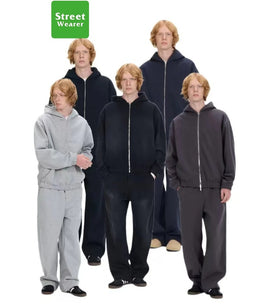Scuba Knit Boxy Hoodie Set X908X909