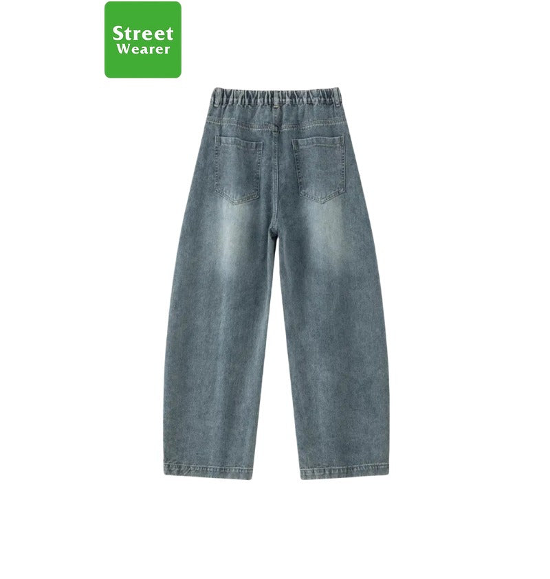 Retro Washed Old Craft Oversize Scimitar-silhouette Jeans SW225HOTRULES