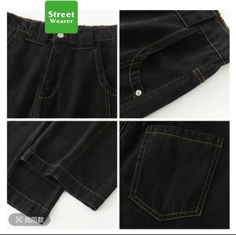 Retro Washed Old Craft Oversize Scimitar-silhouette Jeans SW225HOTRULES