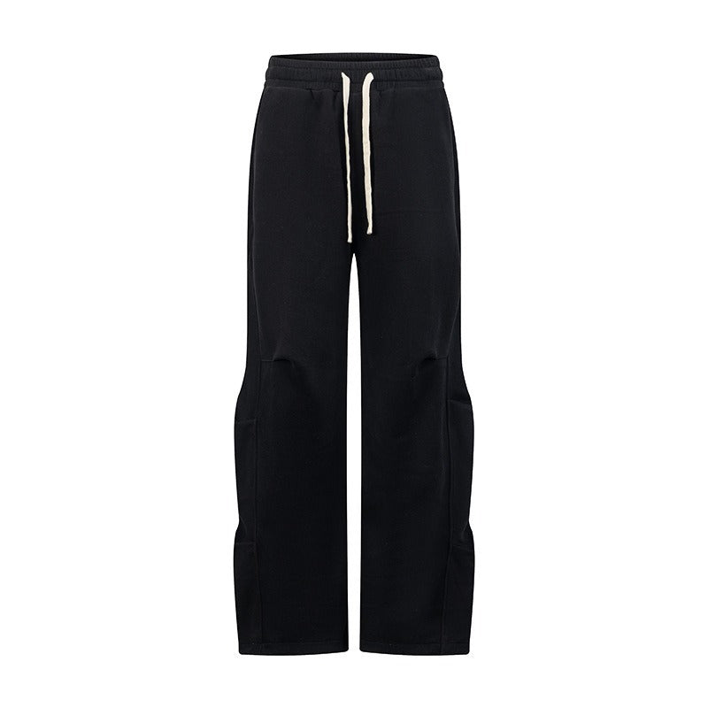 Double-Sided Cotton-Blend Loose-Fit Fleece-Lined Cargo Pants