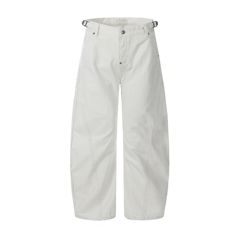 Cleanfit Vintage White Scimitar-silhouette Jean