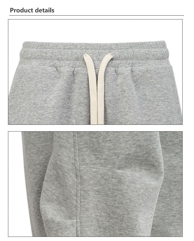 Double-Sided Cotton-Blend Loose-Fit Fleece-Lined Cargo Pants