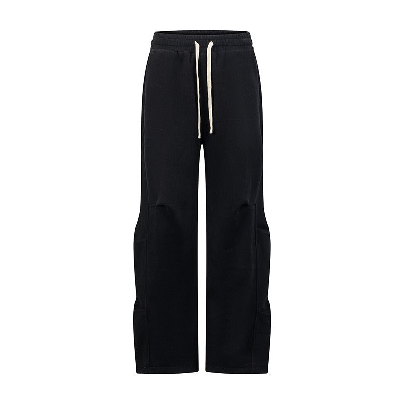 Double-Sided Cotton-Blend Loose-Fit Fleece-Lined Cargo Pants
