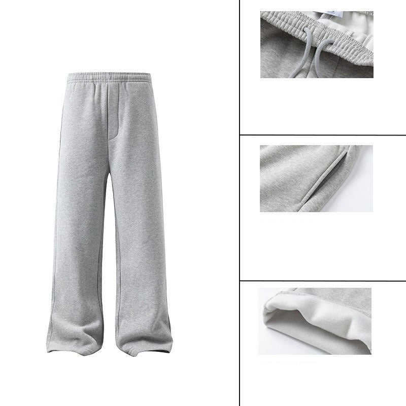 Affordable Fleece-Lined Oversized Sweatpants