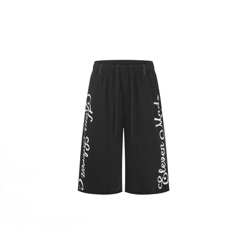 Script Logo Baggy Sweat Shorts Grey CK280