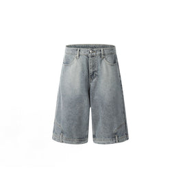Flip Utility Baggy Denim Shorts – Light Wash