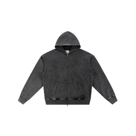 Snow Wash Vintage Denim Hoodie KB-02
