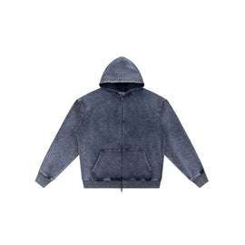 Snow Wash Vintage Denim Hoodie KB-02