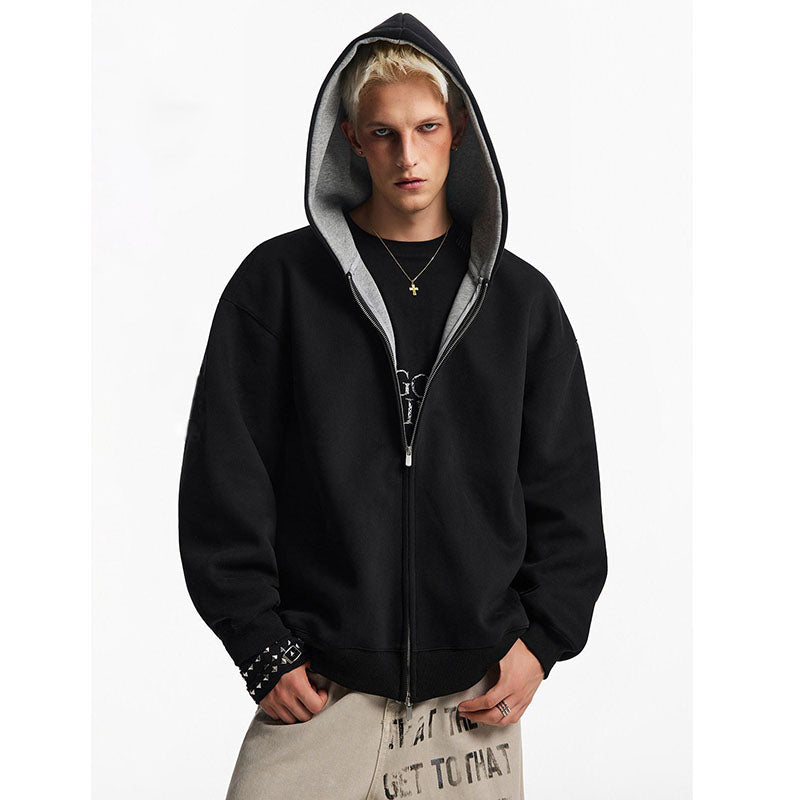 Heavyweight Color Block Patchwork Hoodies YE-WW99