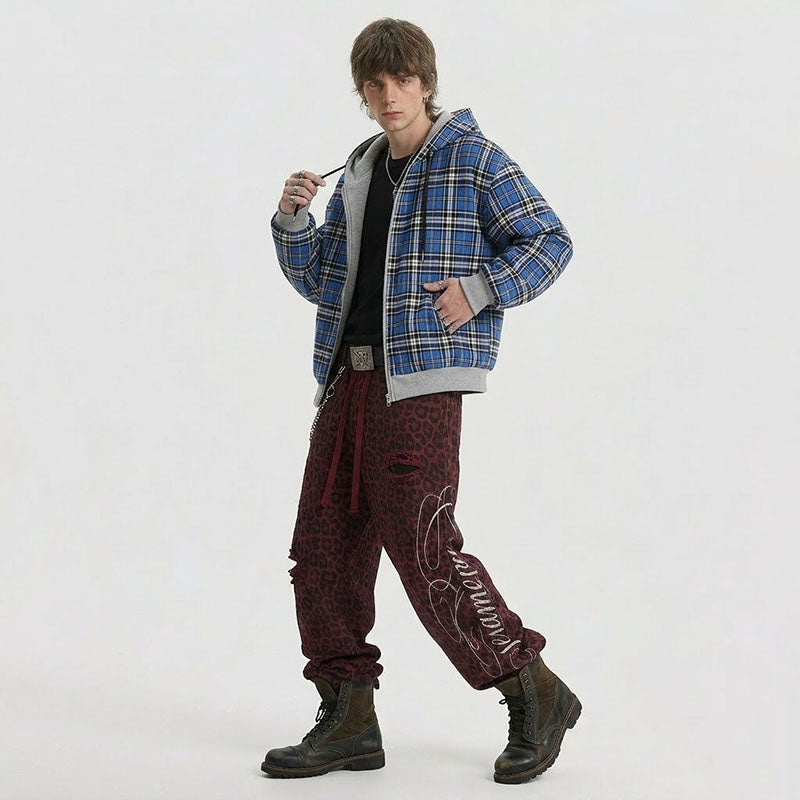 Double-faced Knit Reversible Full-zip Hoodies 1295