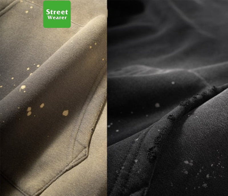 Washed splashed hoodies SW011BK23819