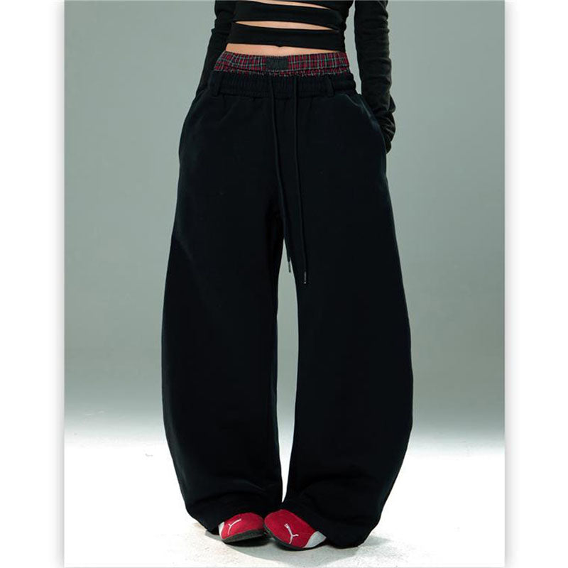 Scimitar-silhouette Double Waist Sweatpants CK6597